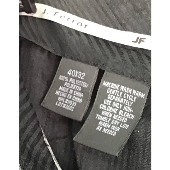 JF.J FERRAR MEN DRESS SPRIPED PLEATED SLACKS MEN SIZE 40/32 - Picture 3 of 7